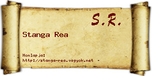 Stanga Rea névjegykártya